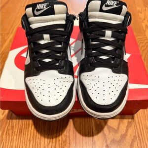 Nike Women’s Dunk Low Black and White Sneakers